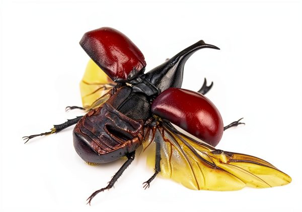 Rhinoceros Beetle Wooden Frame by taxibugs Sustainable Art Display-2