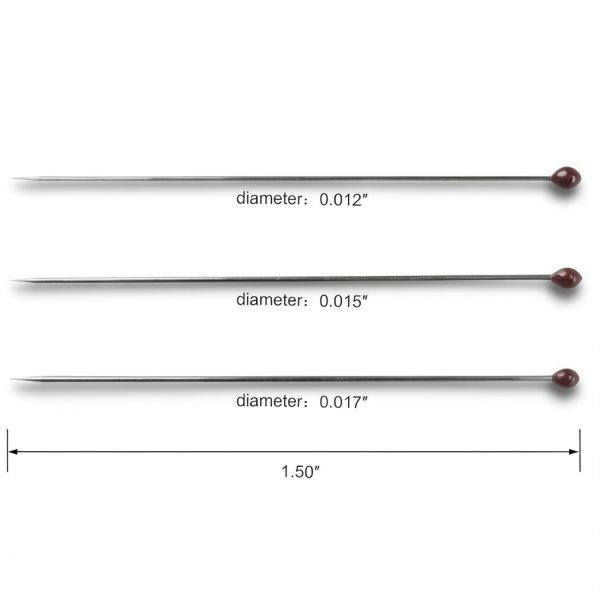 Insect Pins OIIKI LH2261-CA Stainless Steel 3‑Size Set with Bottle-1