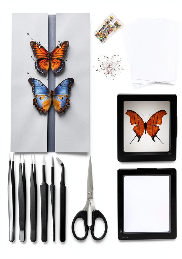Insect Specimen Kit Dddzerong with Pinning Board and Display Case-0