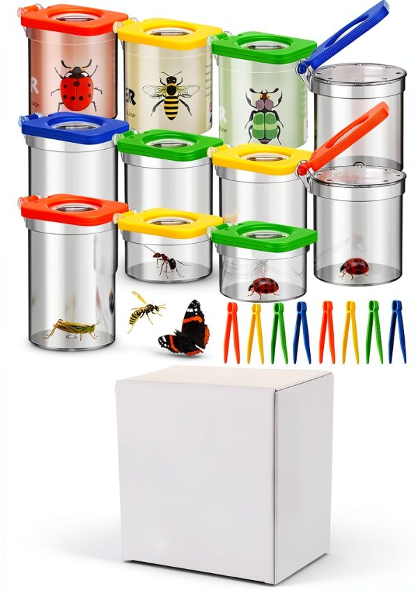 Bug Exploration Kit Halloscume Outdoor Insect Catcher with 12 Viewers-7