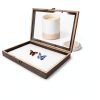 Butterfly Specimen Display Box Cabilock Wood Frame Transparent Lid-1