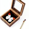 GO LUCKY Square Insect Display Case with EVA Foam Board 4.3x4.3x0.8-0