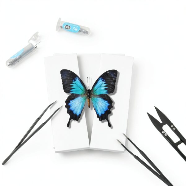 Entomology Kit LSHAI Solid Wood Butterfly Shadow Box with 20 Parts-4