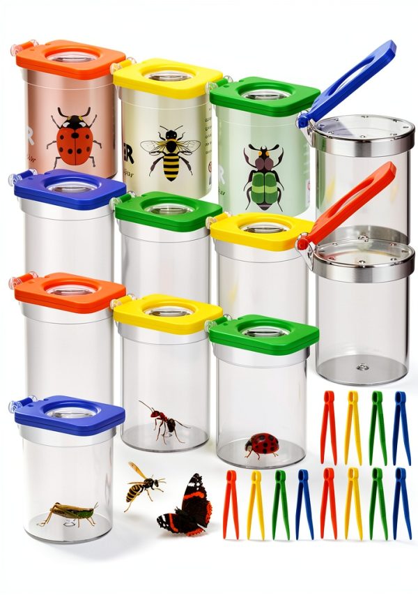 Bug Exploration Kit Halloscume Outdoor Insect Catcher with 12 Viewers-0