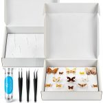 Insect Pinning Kit Taiyin 100 Pins 3 Tweezers White Box-0