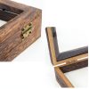 Butterfly Specimen Display Box Cabilock Wood Frame Transparent Lid-4