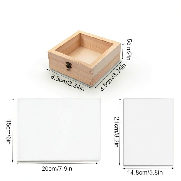 20 PCS Insect Specimen Tools Kit 4 Wooden Display Case Box with Clear Top 10 Sheets Thin Tracing Paper 2 EVA Foam Pinning Board 200 Pins 2 Tweezers 1 Scissors Tools for Winter Bugs Collection-3