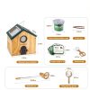 Bug Catcher for Kids & Kids Explorer Kit, Outdoor Toys with Portable Wooden Bug House, Butterfly Net, Magnifying Glass, 10 Insect ID Cards for Toddler 3-8 Year Old Outdoor Explore Toy Gift-4