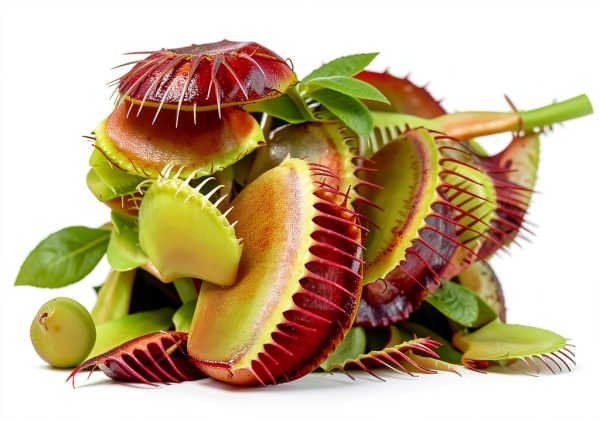 Venus Fly Trap Live Plant White Ceramic Pot Nature Gift Store-1