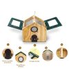 Bug Catcher for Kids & Kids Explorer Kit, Outdoor Toys with Portable Wooden Bug House, Butterfly Net, Magnifying Glass, 10 Insect ID Cards for Toddler 3-8 Year Old Outdoor Explore Toy Gift-2