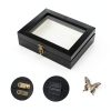 3 Pcs Insect Display Case Wall Mount Clear Bug Display Case Collection Box with Anti Fade UV Protection Top Eva Foam Pin 300 Pcs and 3 Sizes Pins Insect Shadow Box for Butterfly Specimen-2