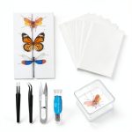 Asablve Insect Specimen Tools Kit with Pins, Board, Display Case for-0