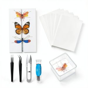 Asablve Insect Specimen Tools Kit with Pins, Board, Display Case for-0
