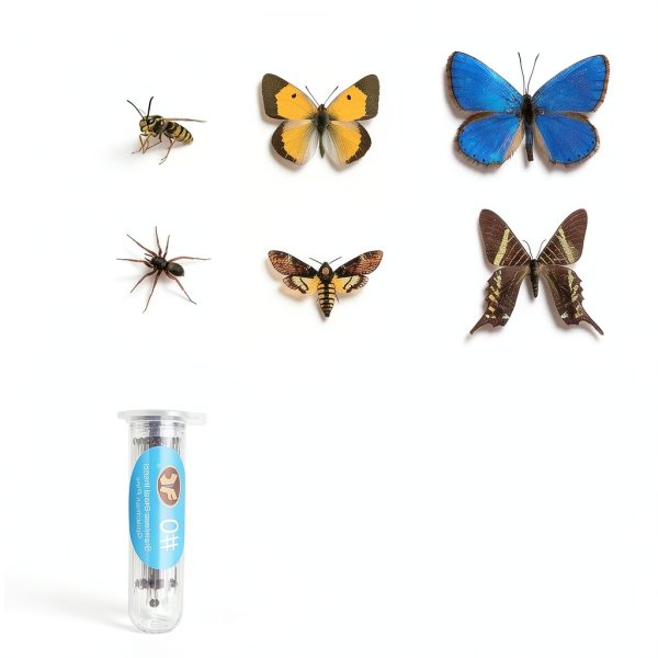 4 Pcs Insect Pinning Kit with Wooden Display Cases and EVA Foam-5