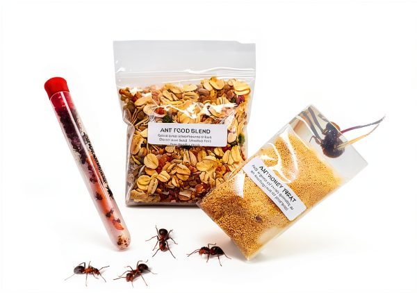 1 Tube of Live Ants Plus Ant Food, Honey Treat, & Book, Ant Habitat Kit Refill-0